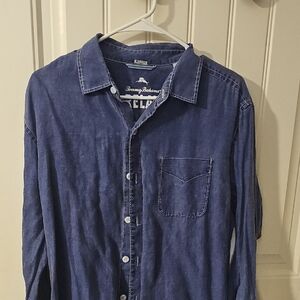 Tommy Bahama Relaxed Fit Blue Casual Shirt